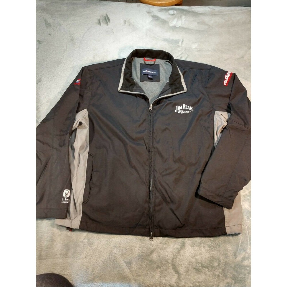 Port Authority Racing Jacket XL Jim Beam Andretti Gordon Embroidered Full Zip